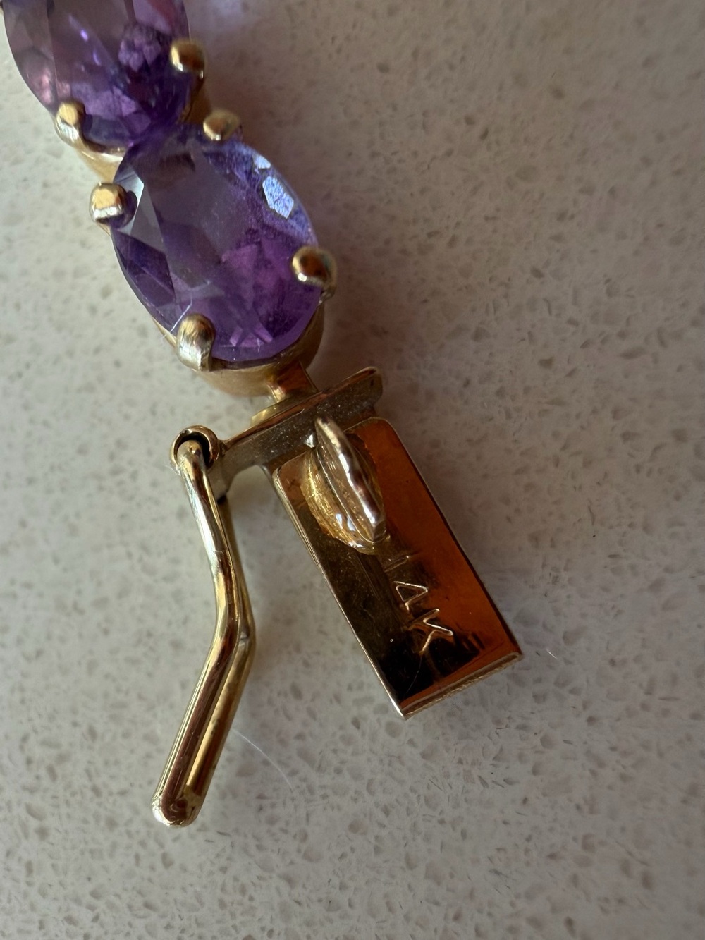 14kt multi stone bracelet - Picture 9 of 9